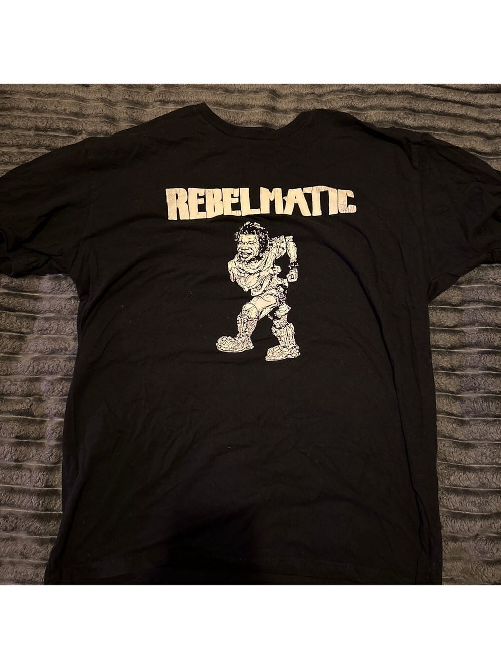 Men's Rebelmatic Short Sleeve Tee XL Black White NYHC
